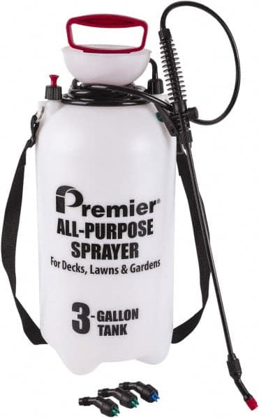 Premier Paint Roller - 3 Gal Chemical Safe Garden Hand Sprayer - Polyethylene Tank, Reinforced Hose - Makers Industrial Supply