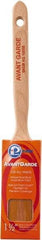 Premier Paint Roller - 1-1/2" Oval Polyester Sash Brush - 2-1/2" Bristle Length, 7" Wood Sash Handle - Makers Industrial Supply