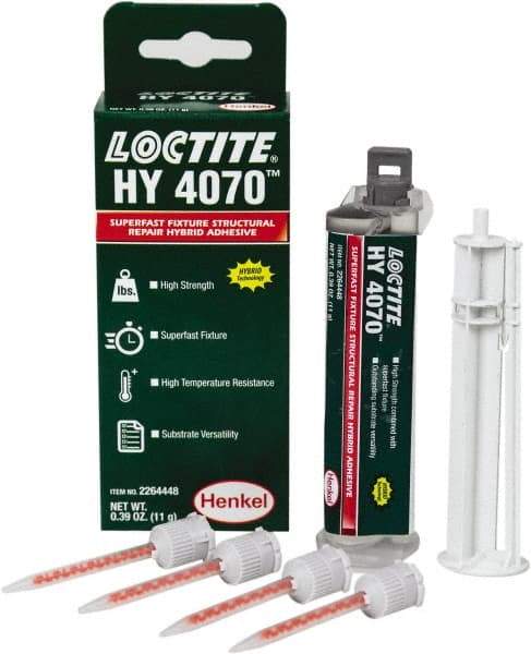 Loctite - 11 g Dual Cartridge Two Part Adhesive - 5 min Working Time - Makers Industrial Supply