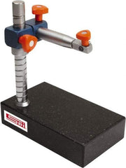 SPI - Granite, Rectangular Base, Comparator Gage Stand - 10" High, 10" Base Length x 6" Base Width x 2" Base Height, Includes Holder - Makers Industrial Supply