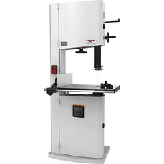 Jet - 18" Throat Capacity, Step Pulley Vertical Bandsaw - 2,300/3,800 SFPM, 3 hp, Single Phase - Makers Industrial Supply