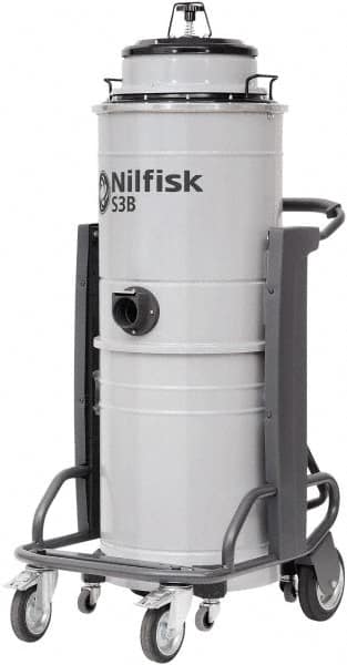 Nilfisk - 13 Gal Steel Tank, Electric Powered Wet/Dry Vacuum - 3.21 Peak hp, 100/120 Volt, 15.8 Amps, 20' Hose Fitting, Main Filter, Accessories Included - Makers Industrial Supply