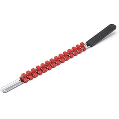 Socket Holders & Trays; Type: Clip Rail; Holds Number of Pieces: 14; Number Of Sockets Held: 14; Overall Length: 17.5 in; Color: Red; Color: Red; Tool Type: Clip Rail