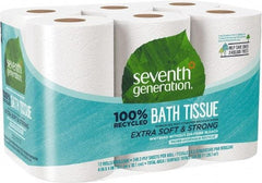 Seventh Generation - 960' Roll Length x 4" Sheet Width, Standard Roll Toilet Tissue - 240 Sheets per Roll, 2 Ply, White, Recycled Fiber - Makers Industrial Supply