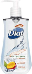 Dial - 7.5 oz Pump Bottle Liquid Soap - Clear, Coconut Water & Mango Scent - Makers Industrial Supply