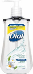 Dial - 7.5 oz Pump Bottle Liquid Soap - Clear, White Tea Scent - Makers Industrial Supply