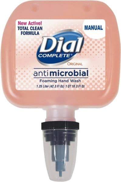 Dial - 1.25 L Dispenser Refill Foam Soap - Light Pink, Original Scent - Makers Industrial Supply