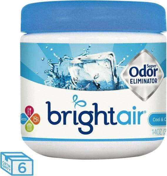 BRIGHT Air - 14 oz Tub Odor Neutralizer - Gel, Cool & Clean Scent - Makers Industrial Supply