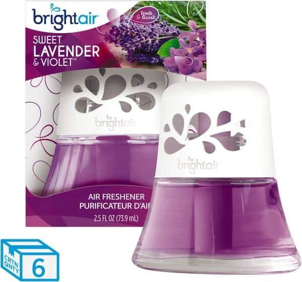 BRIGHT Air - 2.5 oz Diffuser Air Freshener - Liquid, Sweet Lavender & Violet Scent - Makers Industrial Supply