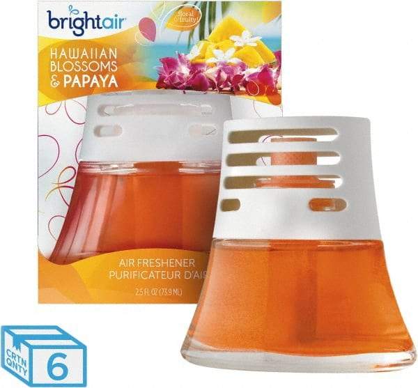 BRIGHT Air - 2.5 oz Diffuser Air Freshener - Liquid, Hawaiian Blossoms & Papaya Scent - Makers Industrial Supply