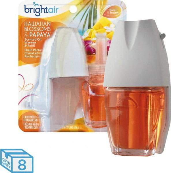 BRIGHT Air - 0.67 oz Packet Air Freshener - Liquid, Hawaiian Blossoms & Papaya Scent - Makers Industrial Supply