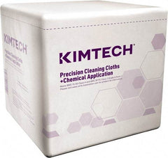 Kimtech - 1/4 Fold Clean Room/Lab/Critical Task Wipes - Poly Pack, 12" x 12-1/2" Sheet Size, White - Makers Industrial Supply