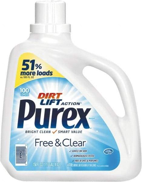 Purex - 150 oz Liquid Laundry Detergent - Unscented - Makers Industrial Supply