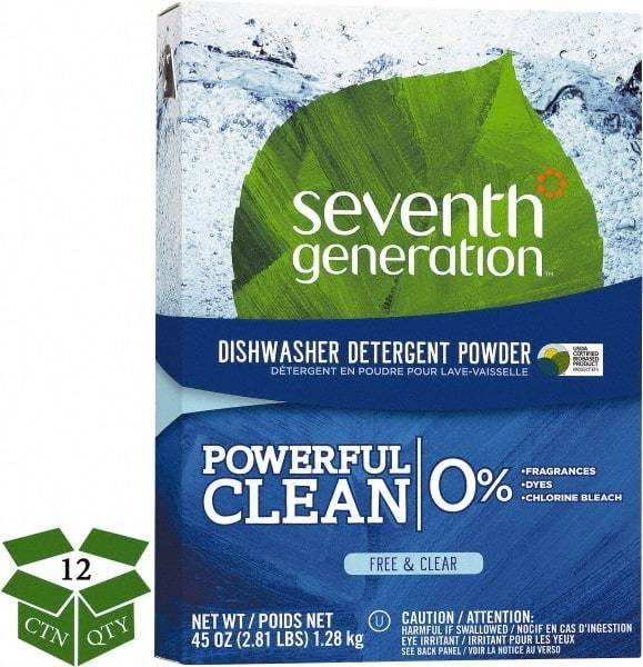 Seventh Generation - 45 oz Box Automatic Dishwashing Powder - Unscented - Makers Industrial Supply