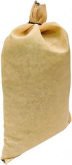 Made in USA - 14" Long x 26" High Sand Bag - Desert Tan Polypropylene, For Spill Containment - Makers Industrial Supply