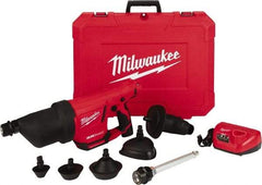 Milwaukee Tool - 12V Lithium-Ion Battery Battery Drain Cleaning Machine - For 1" to 4" Pipe - Makers Industrial Supply