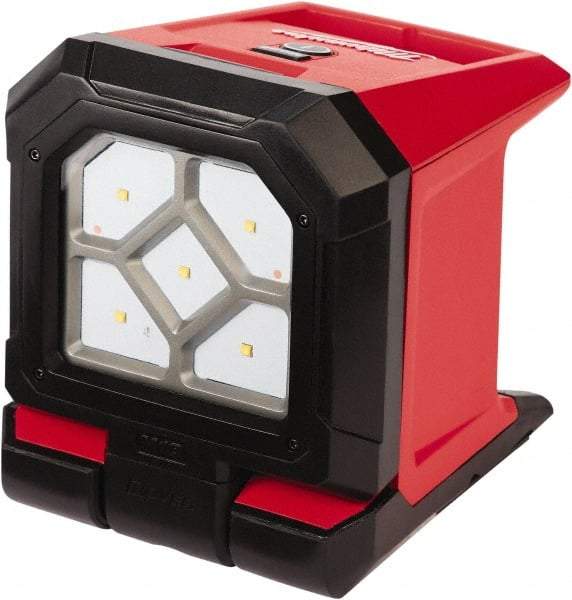 Milwaukee Tool - 18 Volts, 1500 Lumens, Cordless Work Light - Red/Black, Up to 20 hr Run Time - Makers Industrial Supply