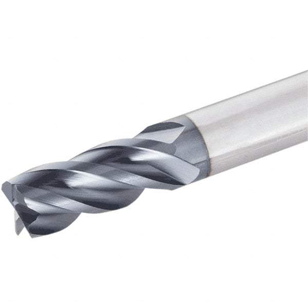 Iscar - 3/4", 4 Flute, Single End, Solid Carbide, 0.04" Corner Radius End Mill - 4" OAL, Right Hand Flute, 1-1/2" LOC, Right Hand Cut - Makers Industrial Supply