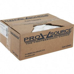 PRO-SOURCE - 2 mil Thick, Heavy-Duty Trash Bags - Linear Low-Density Polyethylene (LLDPE), Flat Pack Dispenser, 38" Wide x 48" High, Clear - Makers Industrial Supply