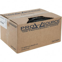 PRO-SOURCE - 1.5 mil Thick, Heavy-Duty Trash Bags - Linear Low-Density Polyethylene (LLDPE), Flat Pack Dispenser, 22" Wide x 60" High, Black - Makers Industrial Supply