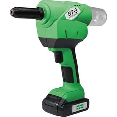 Marson - 3/16 to 1/4" Closed End Rivet Capacity , 4,600 Lb Pull Force Cordless Electric Riveter - 1.18" Stroke Length, 20 VDC, Mandrel Collection, Battery Included - Makers Industrial Supply