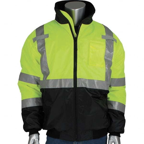 PIP - Size 3XL Yellow High Visibility Jacket - Exact Industrial Supply