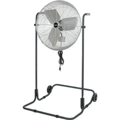 PRO-SOURCE - 24" Blade, 1/8 hp, 2,220 CFM, High Floor Stand Industrial Circulation Fan - Floor Stand, 115 Volts, 2.4 Amps, 3 Speed - Makers Industrial Supply