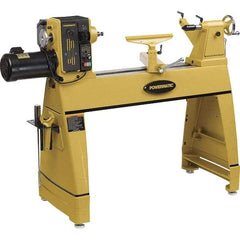 Powermatic - 20" Swing, 36" Between Centers, 220 Volt, Triple Phase Toolroom Lathe - 2MT Taper, 2 hp, 15 to 3,200 RPM, 5/8" Bore Diam, 36-1/2" Deep x 47" High x 81" Long - Makers Industrial Supply