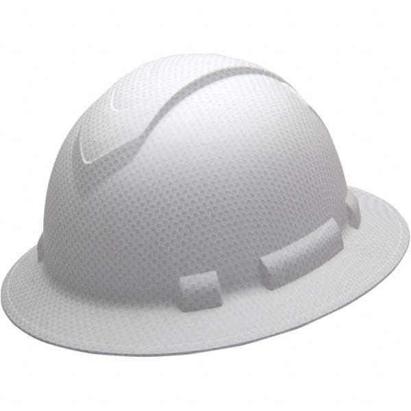 PYRAMEX - ANSI Type I Class C, G & E 4-Point Ratchet Full Brim Hard Hat - Makers Industrial Supply