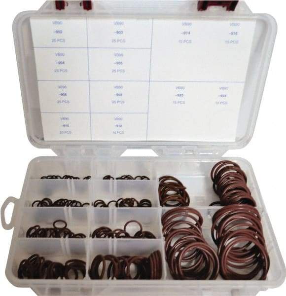 Value Collection - Fluoroelastomer O-Ring - Round Cross Section, 90 Durometer - Makers Industrial Supply