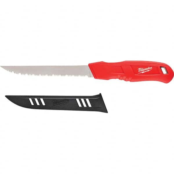 Milwaukee Tool - Fixed Blade Knives Trade Type: Serrated Knife Blade Length (Inch): 6 - Makers Industrial Supply