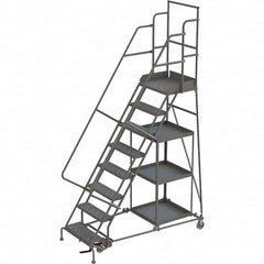 TRI-ARC - Rolling & Wall Mounted Ladders & Platforms Type: Stock-Picking Ladder Style: Rolling Safety Stock Picking Ladder - Makers Industrial Supply