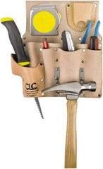 CLC - Knife Holster with 8 Pockets - Leather, Natural (Color) - Makers Industrial Supply