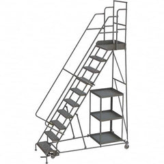 TRI-ARC - Rolling & Wall Mounted Ladders & Platforms Type: Stock-Picking Ladder Style: Rolling Safety Stock Picking Ladder - Makers Industrial Supply