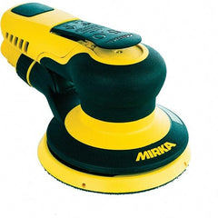 Mirka - 12,000 RPM, 485 LPM Air Consumpion, Random Air Orbital Sander - Round Pad, Hook & Loop Backing, 1/4 NPT Inlet - Makers Industrial Supply