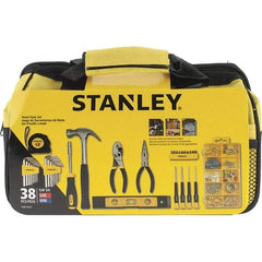 Stanley - 38 Piece Household Tool Kit - Comes in Soft Sided Tote - Makers Industrial Supply