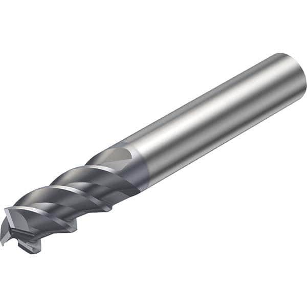 Sandvik Coromant - 1/4" Diam 3 Flute Solid Carbide 0.004" Chamfer Width Corner Chamfer End Mill - Makers Industrial Supply