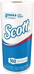 Scott - Perforated Roll of 1 Ply White Paper Towels - 11" Wide, 53' Roll Length - Makers Industrial Supply