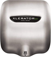 Excel Dryer - 500 Watt Silver Finish Electric Hand Dryer - 208/277 Volts, 2.2 Amps, 11-3/4" Wide x 12-11/16" High x 6-11/16" Deep - Makers Industrial Supply