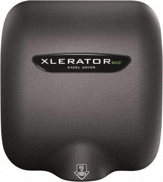 Excel Dryer - 500 Watt Graphite Finish Electric Hand Dryer - 208/277 Volts, 2.2 Amps, 11-3/4" Wide x 12-11/16" High x 6-11/16" Deep - Makers Industrial Supply