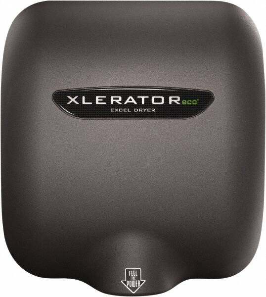 Excel Dryer - 530 Watt Graphite Finish Electric Hand Dryer - 110/120 Volts, 4.5 Amps, 11-3/4" Wide x 12-11/16" High x 6-11/16" Deep - Makers Industrial Supply