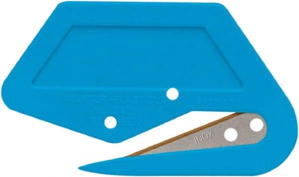 Martor USA - Recessed/Hook Blade Safety Utility Knife - Blue Polycarbonate Handle, 1 Blade Included - Makers Industrial Supply