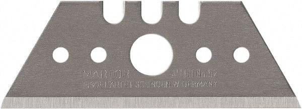Martor USA - 100 Piece, Carbon Steel, Utility Knife Blade - 2.09" Long - Makers Industrial Supply