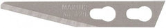 Martor USA - 100 Piece, Carbon Steel, Utility Knife Blade - 1.34" Long - Makers Industrial Supply