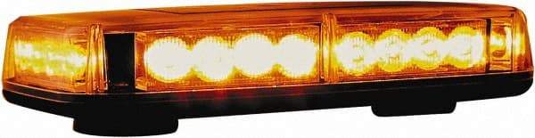 Buyers Products - Variable Flash Rate, Magnetic or Permanent Mount Emergency LED Lightbar Assembly - Powered by DC, Amber - Makers Industrial Supply