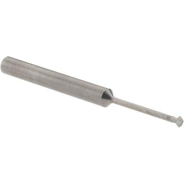 Accupro - 5/64° 5/64" Cut Diam, 0.039" Cut Width, 1/8" Shank, Solid Carbide Double-Angle Cutter - Makers Industrial Supply