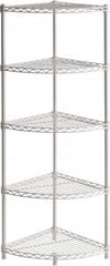 Sandusky Lee - 5 Shelf Wire Shelving Unit - 14" Wide x 14" Deep x 47" High, - Makers Industrial Supply