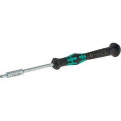 Wera - 1.8mm Solid Shaft Precision Nutdriver - Cushion Grip Handle, 6-1/4" OAL - Makers Industrial Supply