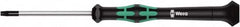 Wera - 8 Torx Driver - 60mm Blade Length, 157mm OAL, Ergonomic Handle - Makers Industrial Supply