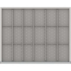 LISTA - 18-Compartment Drawer Divider Layout for 3.15" High Drawers - Makers Industrial Supply